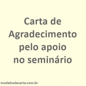 Cartas de Agradecimento – Modelos de Carta