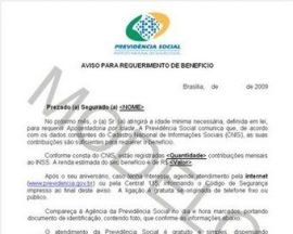 Carta de concessão do INSS – Modelos de Carta