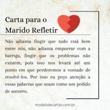 Carta Para O Marido Refletir Resgate O Seu Casamento Modelos De Carta